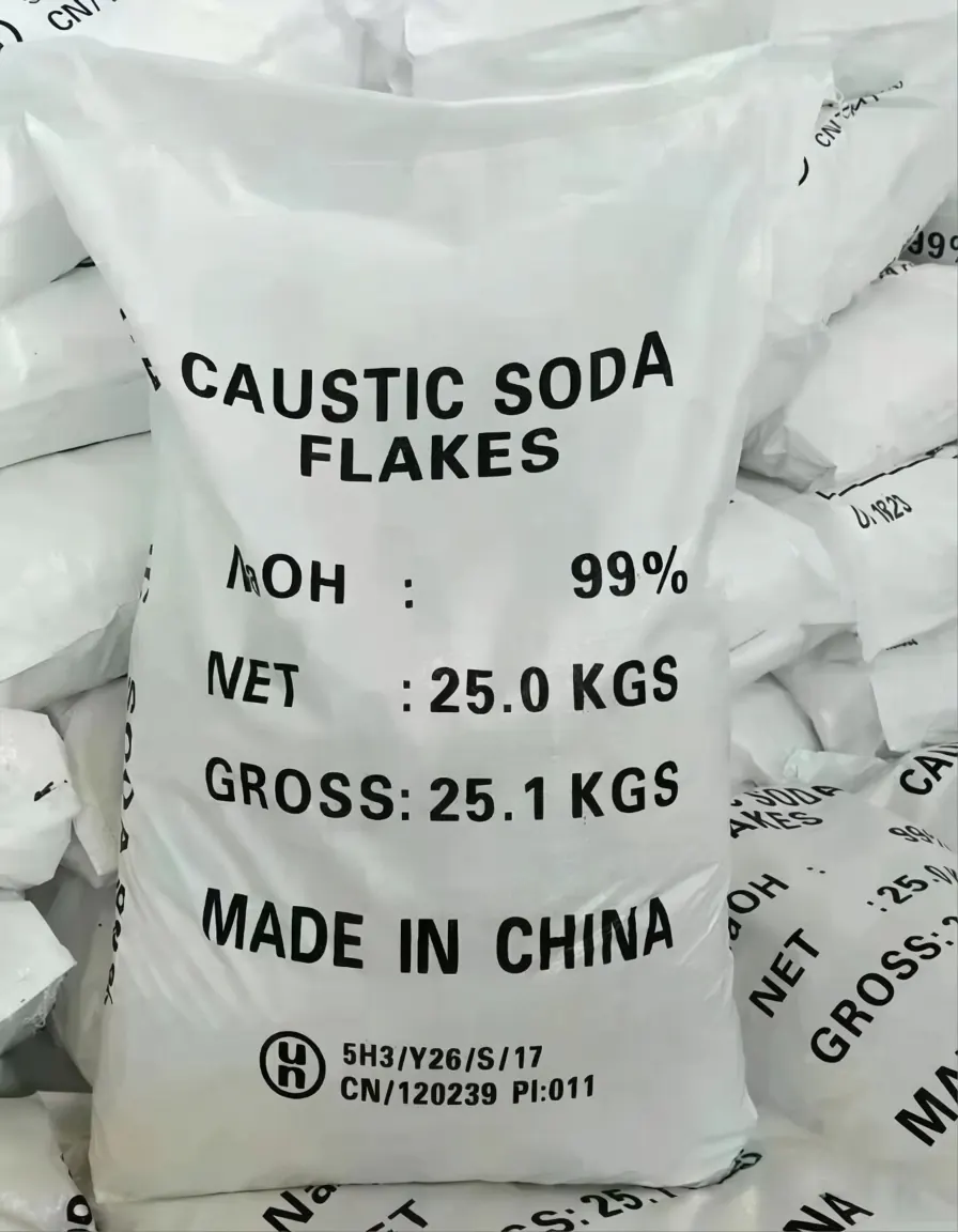 Caustic Soda Flakes 25kg Bag in Warehouse - China Supplier